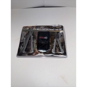 GRIP 2 Pc Multi-Purpose Pocket Tool Set Stainless Steel 46624 with Nylon Pouch
